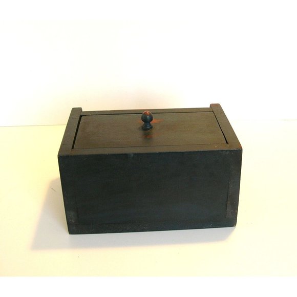 Primitive Hanging Wood Box with Drawer - Picture 5 of 9